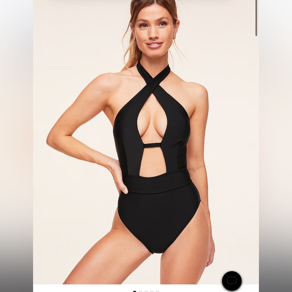 Brinlee Swim One Piece - Black - Large - NEW w/ tags